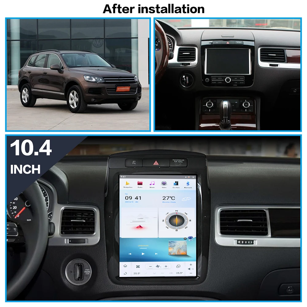 10.4'' Car Radio For VW Touareg 2010-2017 Carplay Android Auto Multimedia Player GPS Navigation Car Intelligent System Head Unit