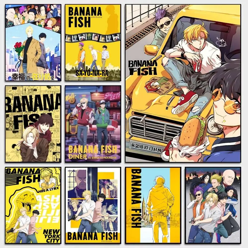 Classic Anime Banana Fish Classic Movie Posters HD Quality Poster Wall Art Painting Study Nordic Home Decor