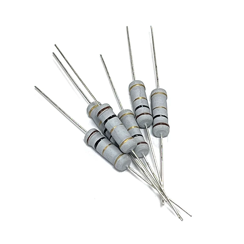 20pcs 2W Carbon Film Resistor 0.1R 1R 10R 100R 1K 10K 100K 1M 0.1 1 10 100 R K Ohm 5% Resistance 0.1R~1M