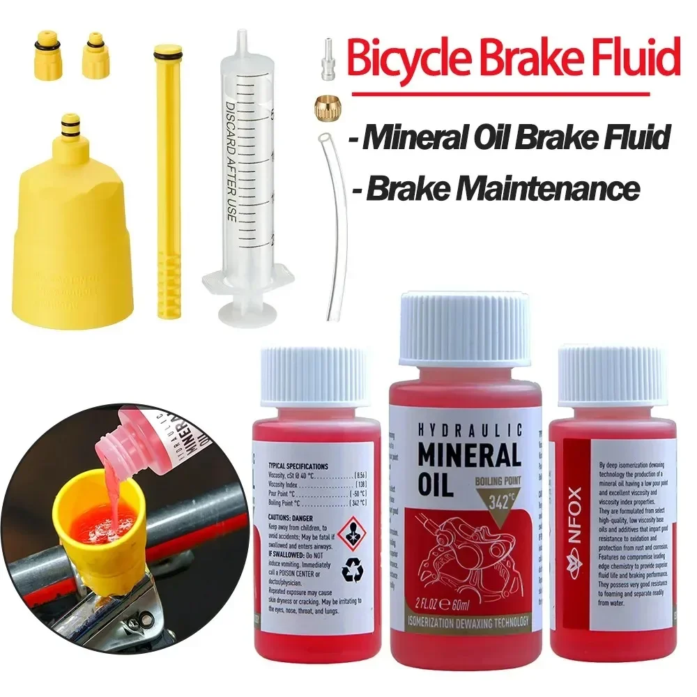 New Bicycle Brake Mineral Oil Maintenance Tool Cycling Mountain Bikes for Shimano 27Rd Bike Hydraulic Disc Brake Oil Fluid Lube