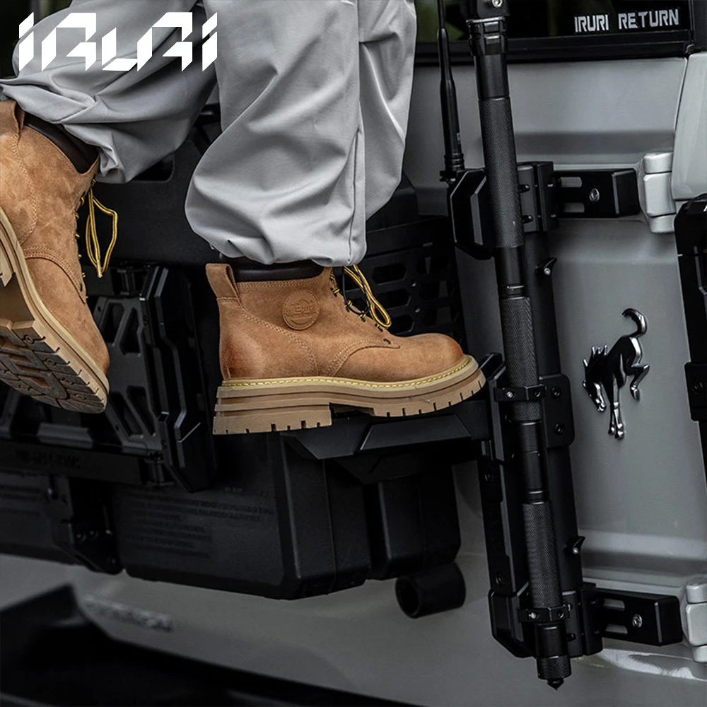 IRURI Multi-Function Flag Pole Mount,Direct Bolt-On Installation,Adjustable Design,Can Also Be Used as a Ladder,for Ford Bronco