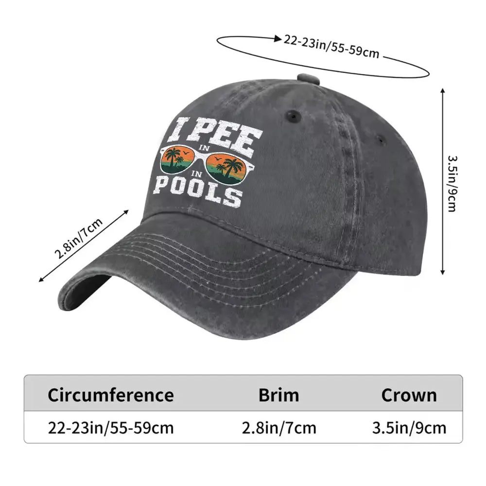 1pc Casual Fashion Glasses Coconut Tree Print Washed Baseball Cap Premium Versatile Outdoor Additions Unisex Duck Tongue Hat Sui