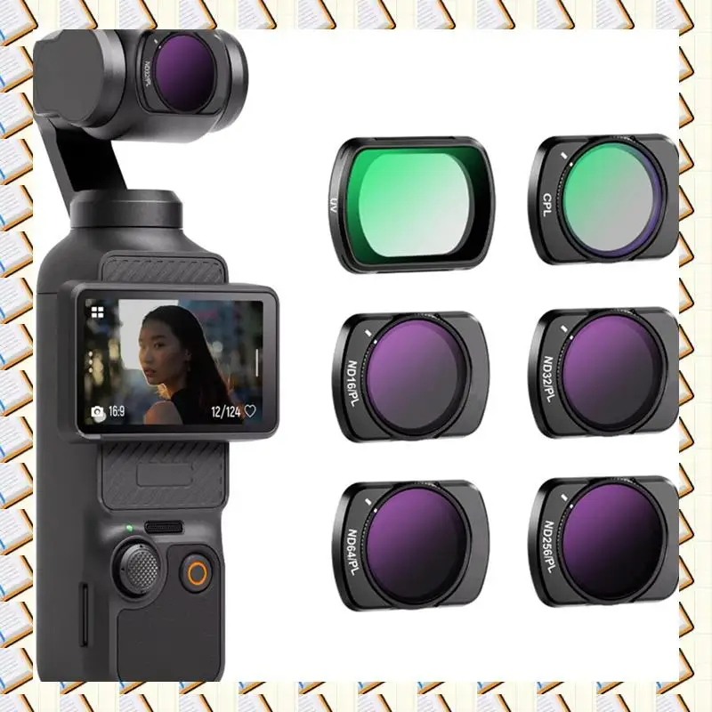 

A14M Magnetic ND/PL Filter Set For DJI OSMO Pocket 3 Creator Combo Accessories Action Camera Neutral Density Filters