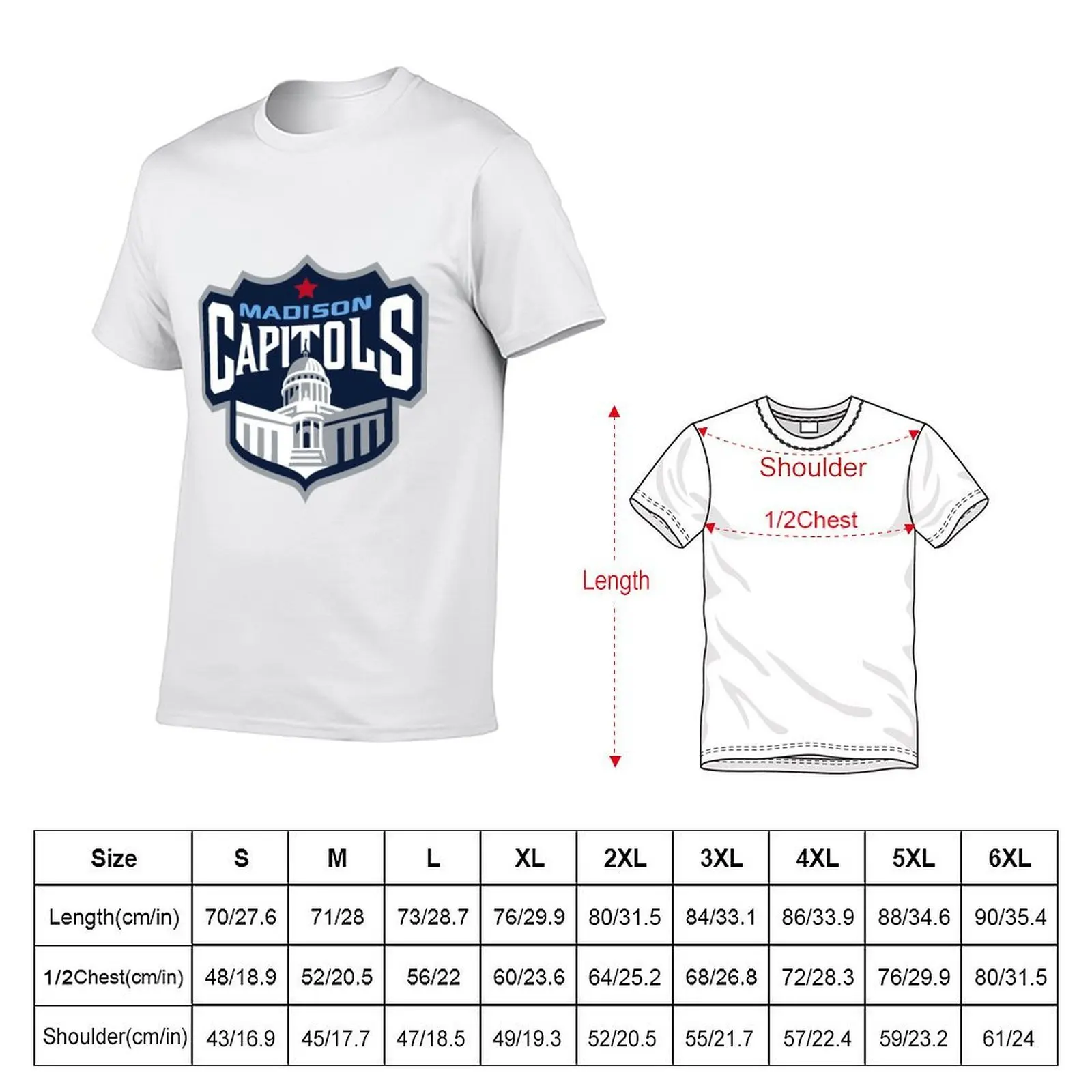 Madison Capitols LOGO T-Shirt cheap stuff designer shirts plain white t shirts men