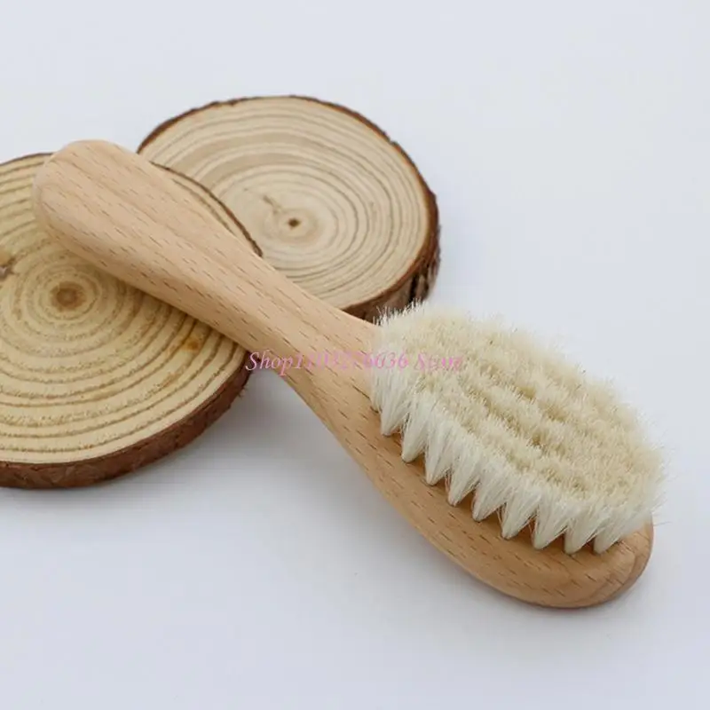R6FD nôi Mũ tóc Bàn chải tóc Kiểu tóc cho trẻ sơ sinh Body Body Massage Brush