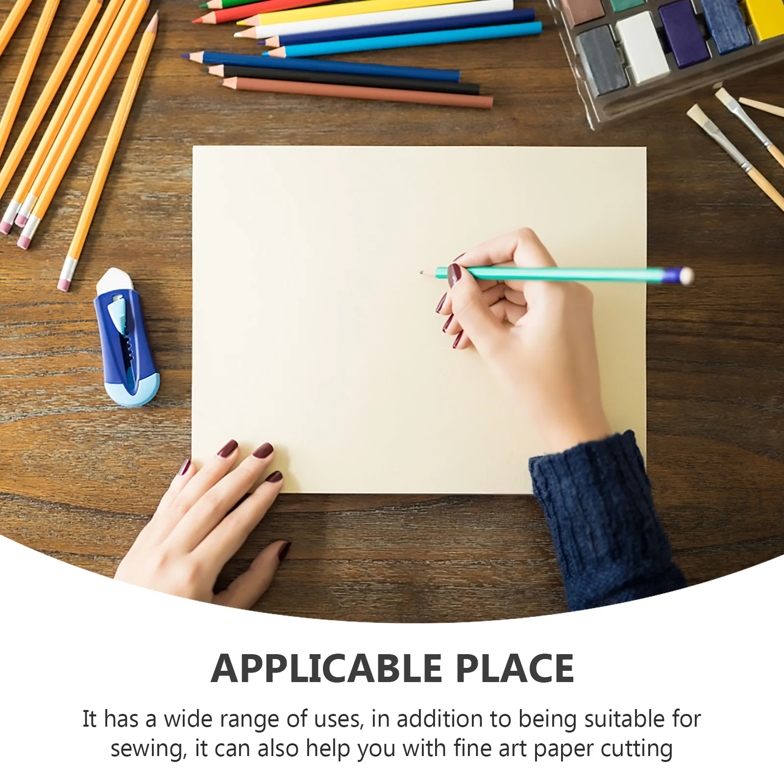 

5Pcs Multifunctional Paper Cutter Plastic Sewing Tool Fine Art Cutting Easy to Use Sewing Supplies Fine Art Paper Cutter