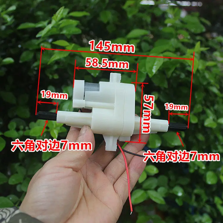 Mini  Coreless Gear Motor DC 3.7V 1150RPM /min Dual Shaft Micro Coreless Gearbox Reducer Motor DIY Hobby Toy Car