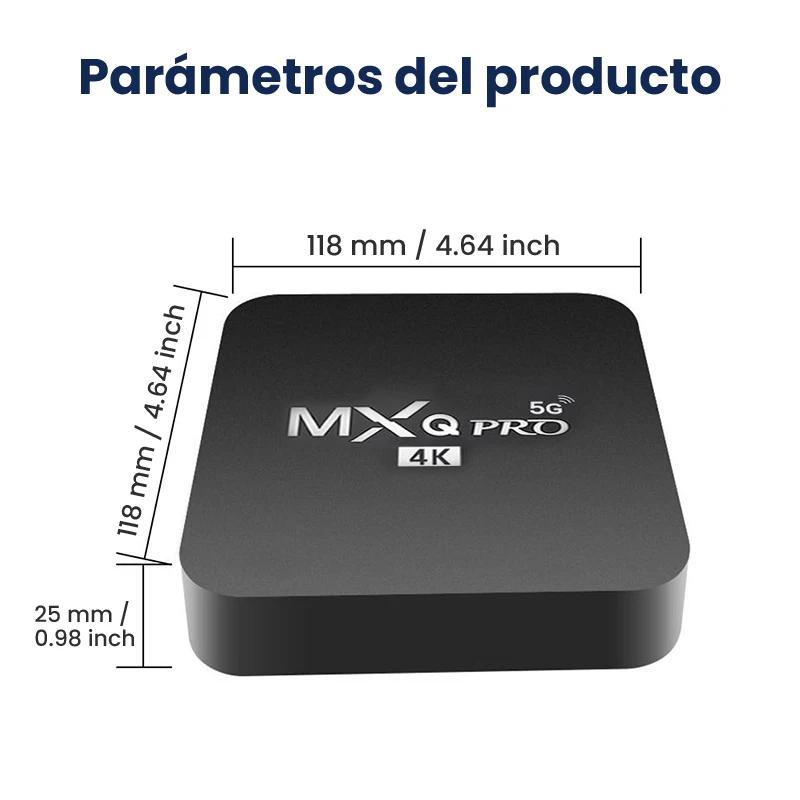 صندوق تلفزيون أندرويد الذكي للمنزل | 4K فائقة الدقة | واي فاي لاسلكي | شاشة الإسقاط | الذاكرة: 2 جيجا بايت + 16 جيجا بايت #4