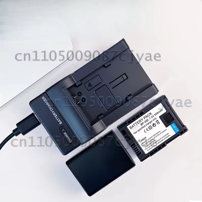 Safe Reliable Replacement Powercell  For Canon DV Camcorder BP-808 Battery FS306 FS10 FS200 HFS30 Camera Charger