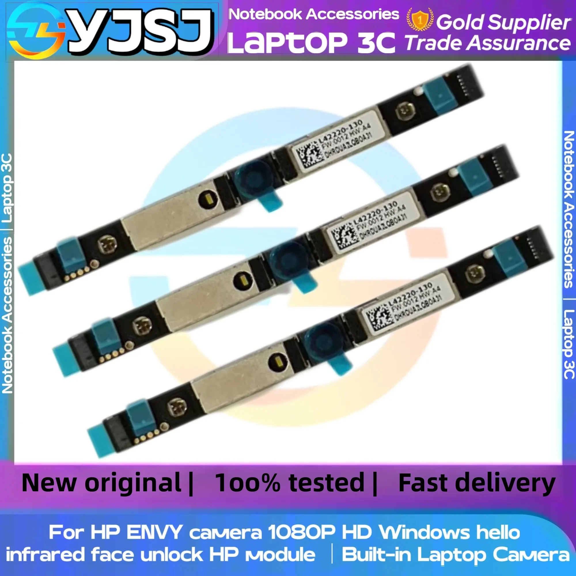 New Original Laptop Notebook Laptop Camera For HP ENVY camera 1080P HD Windows hello  infrared face unlock HP module Built-in