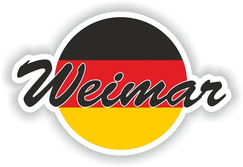 

Weimar Germany Cute Wall UV Resistant Sticker Vinyl Truck Durable Funny Stickers Bumper Accessory Laptop Boat Art Rv Car Anime