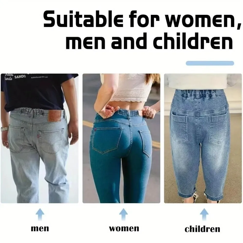 New Adjustable Invisible Belt Tightener Set No-Sew Invisible Seamless Trouser Buckle Extender Sewing Tools Women Men Jean Pant