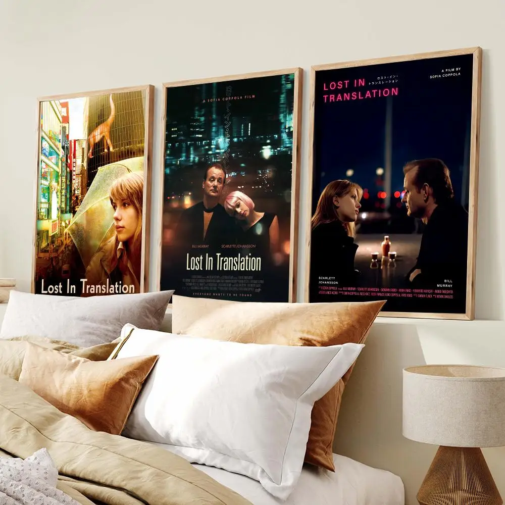 Classic Movie L-Lost In Translation Poster Modern Minimalist Wall Art Prints Poster Home Decor Interior Bedroom Living Room