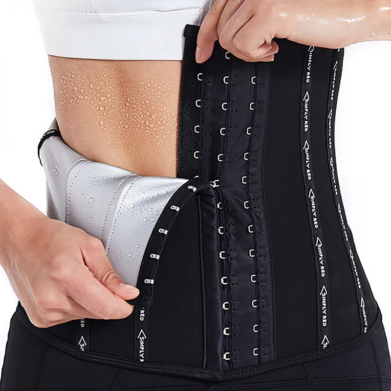 Slimming Belt Women Waist Trainer Waist Cincher Trimmer Slimming Body Shaper Silver Ion Material Belt-Sport Yoga Gym Wear