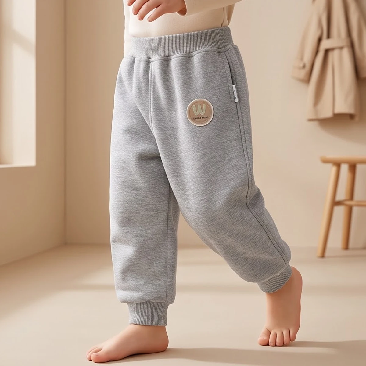 Kids Cargo Pants Solid Color Children Casual Trousers with Multi Pockets Elastic Waist Boys Cargo Pant Streetwear Autumn