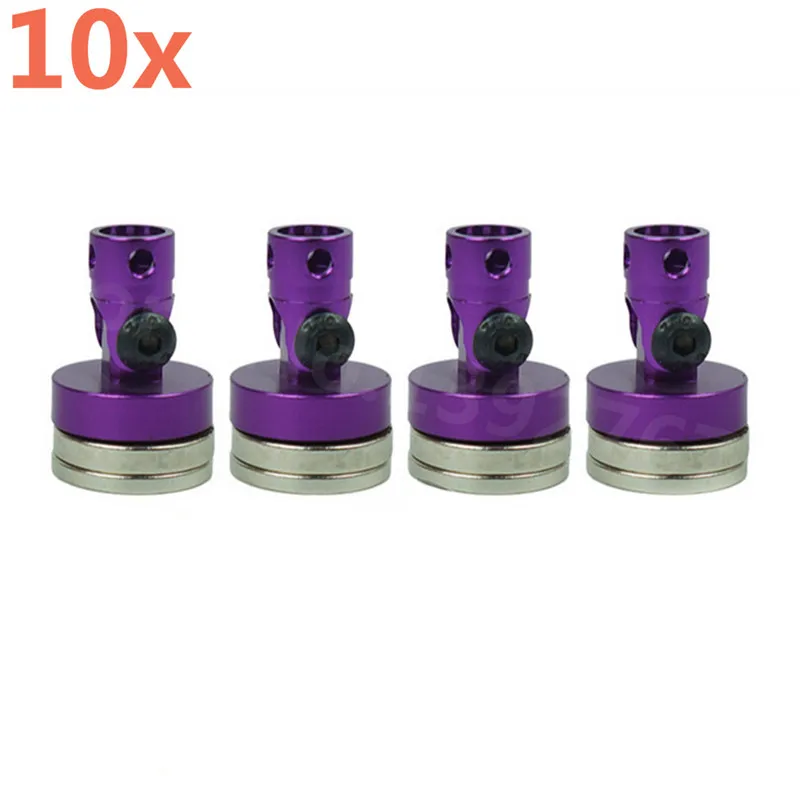 10Sets/Lot RC Car Drift Remote Control Shell Strong Magnet Stealth Body Post Contact Shell Column For 1/10 Scale Models 122237