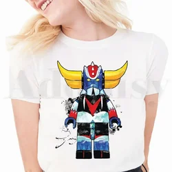Grandizer Japan Robot Anime Goldorak Goldrake Short Sleeve Female Tops Tees Harajuku VintageT Shirts Women's T-shirt