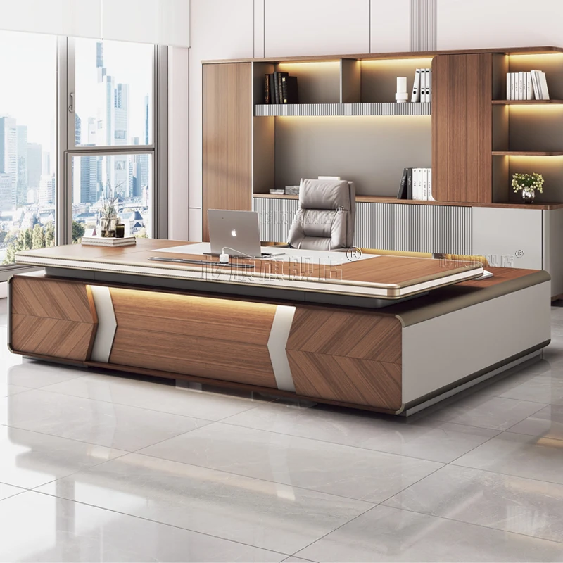 

Computer Study Office Desk Wooden Standing Reception Storage Office Desk Design Portable Meuble Bureau Commercial Furniture