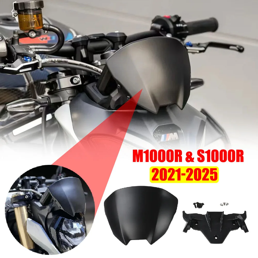 

Новый стиль, дефлектор ветрового стекла мотоцикла, подходит для BMW S1000R M1000R 2021-2025, аэродинамический спойлер, щиток лобового стекла