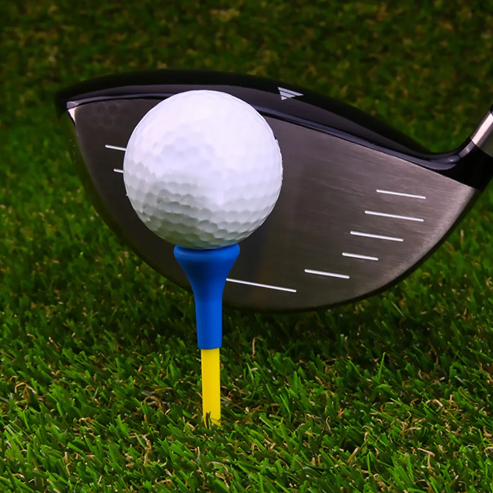 

5Pcs Soft Golfing Ball Tee Premium Material Low Resistance Compact Size Bright Colors Outdoor Golfing Accessory Stand