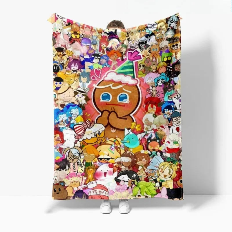 

Shadow Milk Cookie Warm Sleeping Blanket Office Cover Blankets Double-sided Flannel Printed Blanket Air Conditioning Blankets