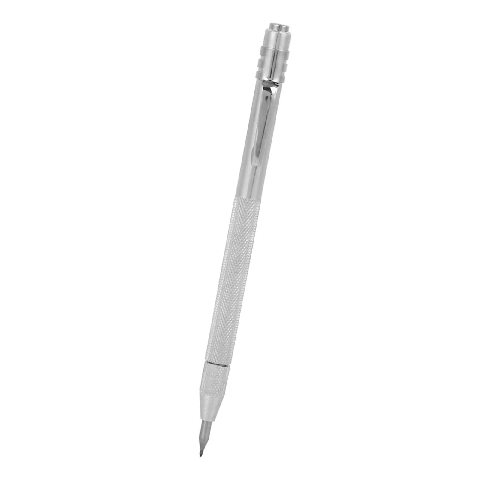 Carving Pen Glass Marker Scribing Pen Ceramic Scriber Strong Magnetic Scribing Pen Knurled Aluminum Handle Tungsten Carbide Tip