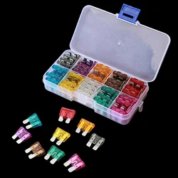 50/100 Pcs Automotive Fuse Kit, Medium Size, Blade Type for Marine Use, Automotive, 2A 3A 5A 7.5A 10A 15A 20A 25A 30A 35A