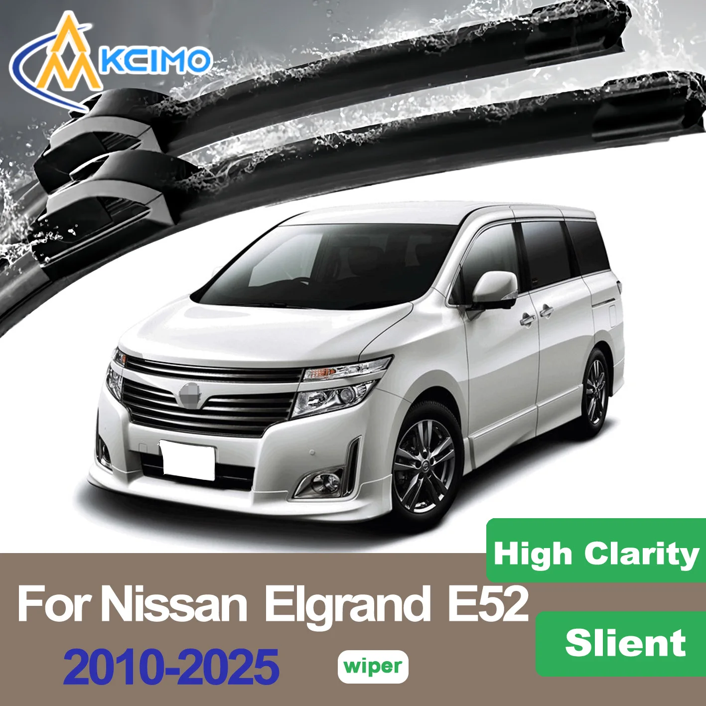 

For Nissan Elgrand E52 2010-2025 Nissan Quest (2011-2017) Wiper Clean Windshield Hose Window Deflector Car Accessories
