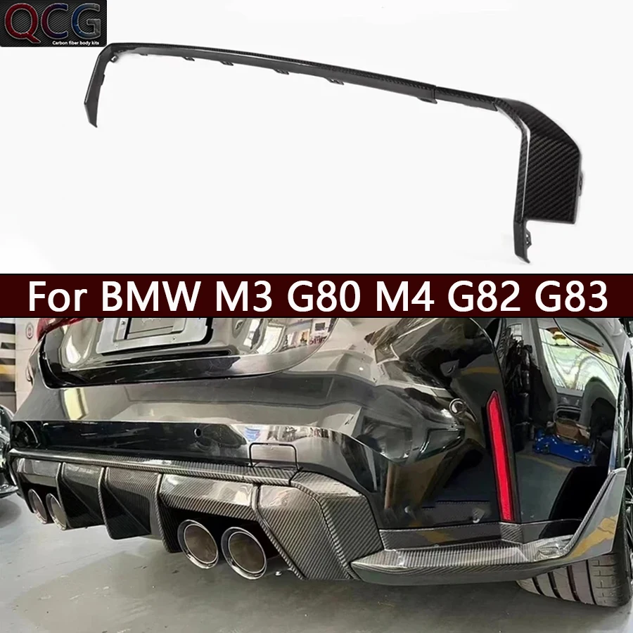 

Для BMW M3 G80 M4 G82 G83 Сухое углеродное волокно Задняя губа Автомобильный задний бампер Диффузор Шунтовый спойлер Автомобильные аксессуары Модернизированный комплект кузова