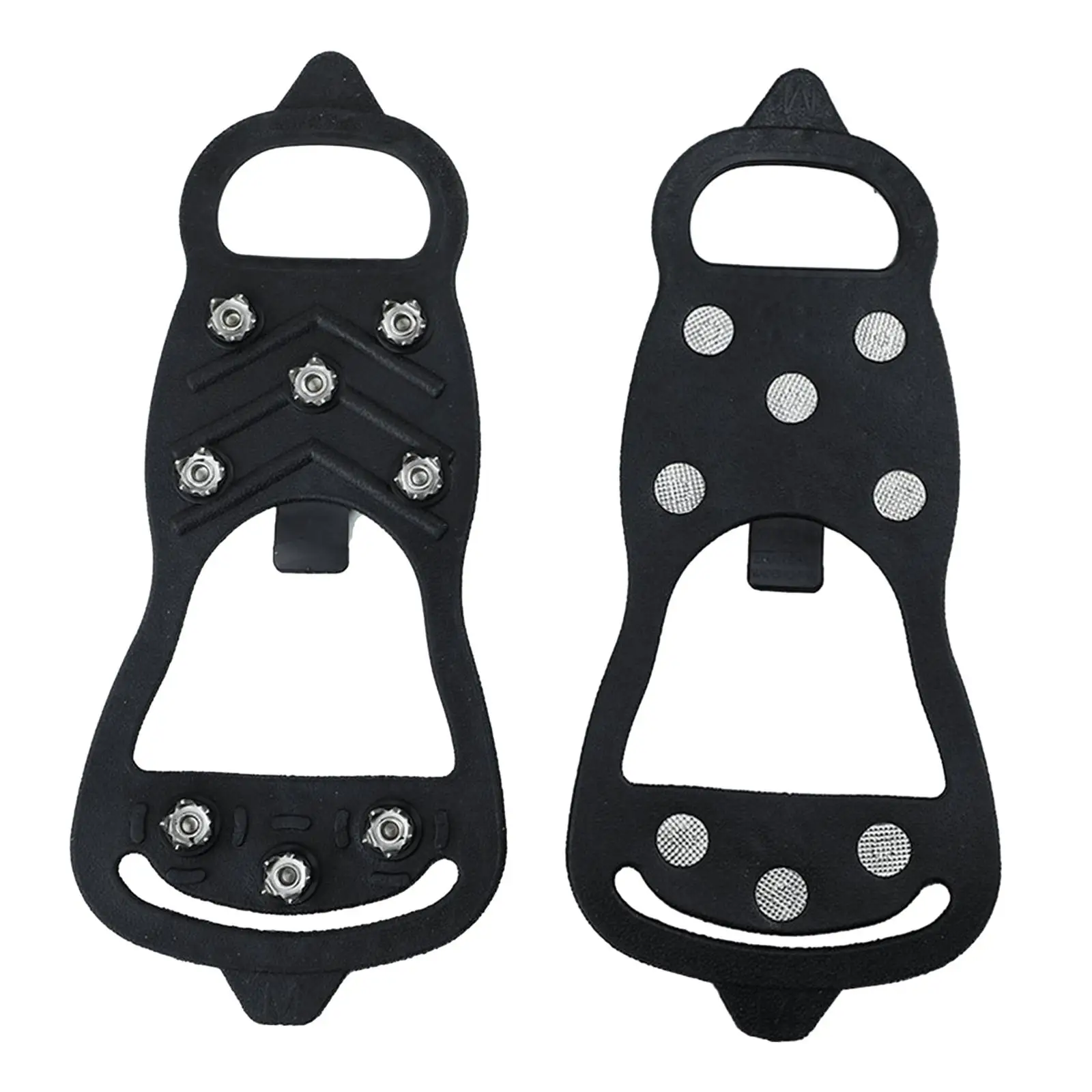 مقابض أحذية الأشرطة الجليدية مع 8 مرابط أغطية أحذية غير قابلة للانزلاق للمشي على الثلج والجليد والمشي لمسافات طويلة في الهواء الطلق #3
