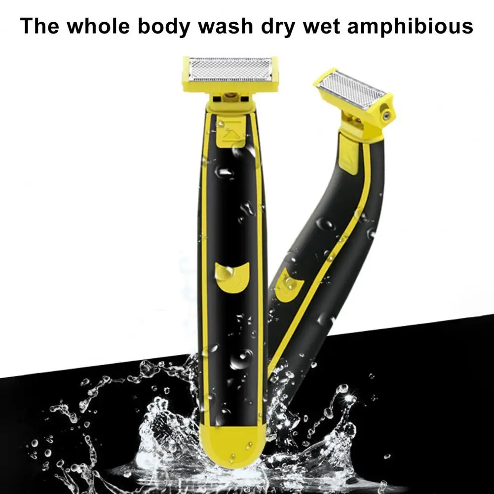 Electric Razor Waterproof Electric Shaver with 4 Guide Combs Brush for Men Rechargeable Mini Travel Razor Portable Beard Trimmer