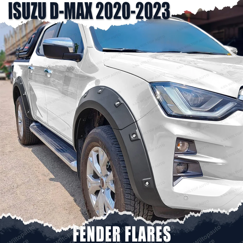 Fender Flares For Isuzu D-max DMAX 2020 2021 2022 2023 High Quality Pocket Style Riveted Wheel Arch Off Road Truck Accessories