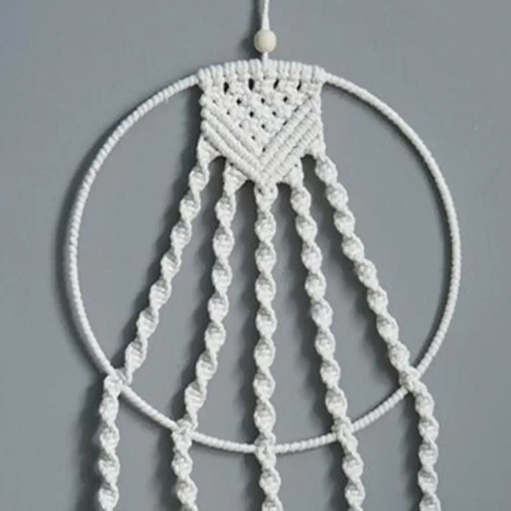 Hand-woven Pendant Macrame Wall Hanging Art Woven Tapestry Bohemian Crafts Decoration Gorgeous Tapestry for Home Wall Holiday