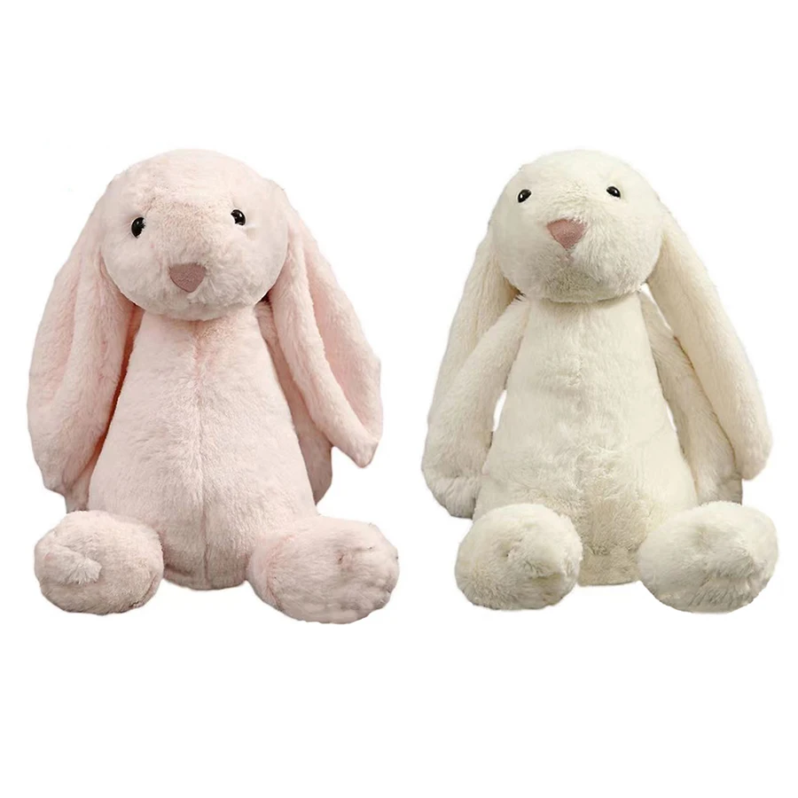 30cm Soft Stuffed Animals Kids Long Ear Bunny Toys Sleeping Cartoon Plush Toy Rabbit Dolls For Children Birthday Gift