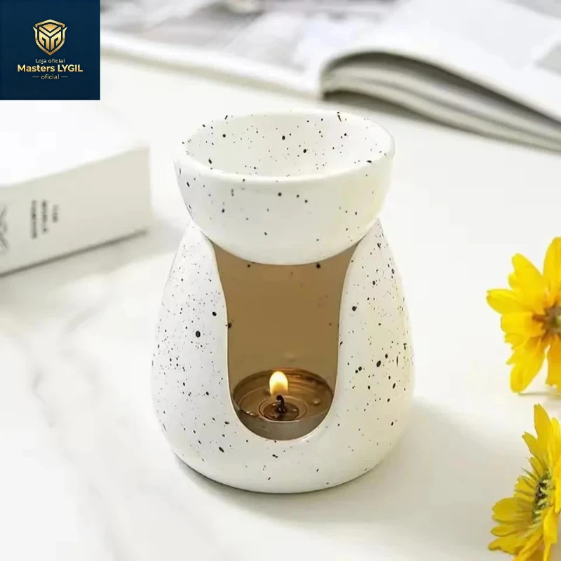 Exquisite Chinese ceramic aromatherapy stove, aromatherapy lamp, tea wax candle holder, essential oil aromatherapy diffuser