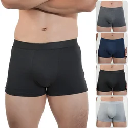 Boxers Men Cotton Mens Underwear Male Underwear Boxer Shorts Homme Black Blue Gray Man Sports Solid Underpants Trunks Sexy L-4XL