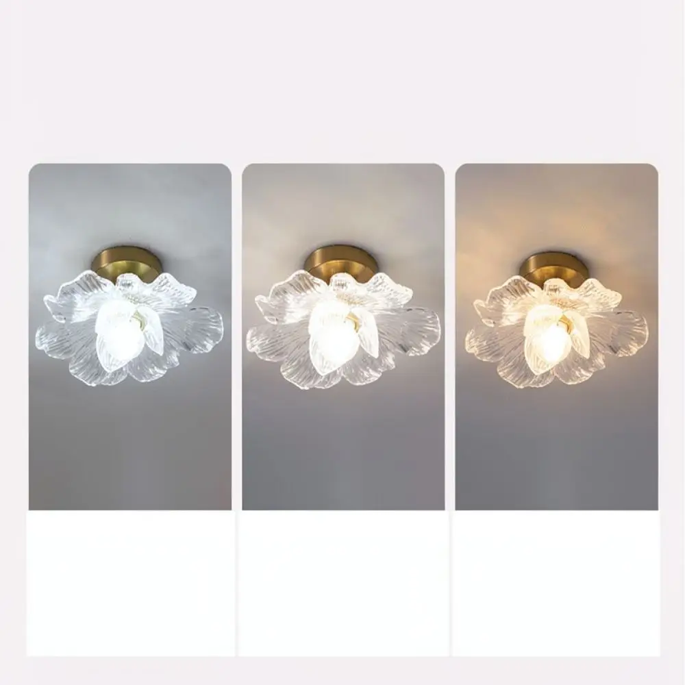Modern Elegant Flower Ceiling Light LED Flush Mount Lamp For Hallway Porch Walkway Stairwell Closet Interior Design
