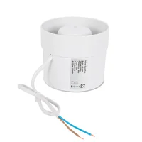 100mm ABS tuyau en plastique ventilateur tuyau Insertion ventilateur d'échappement silencieux 2400 tr/min pour l'extraction d'air dans les bureaux toilettes cuisine salle de bains 2