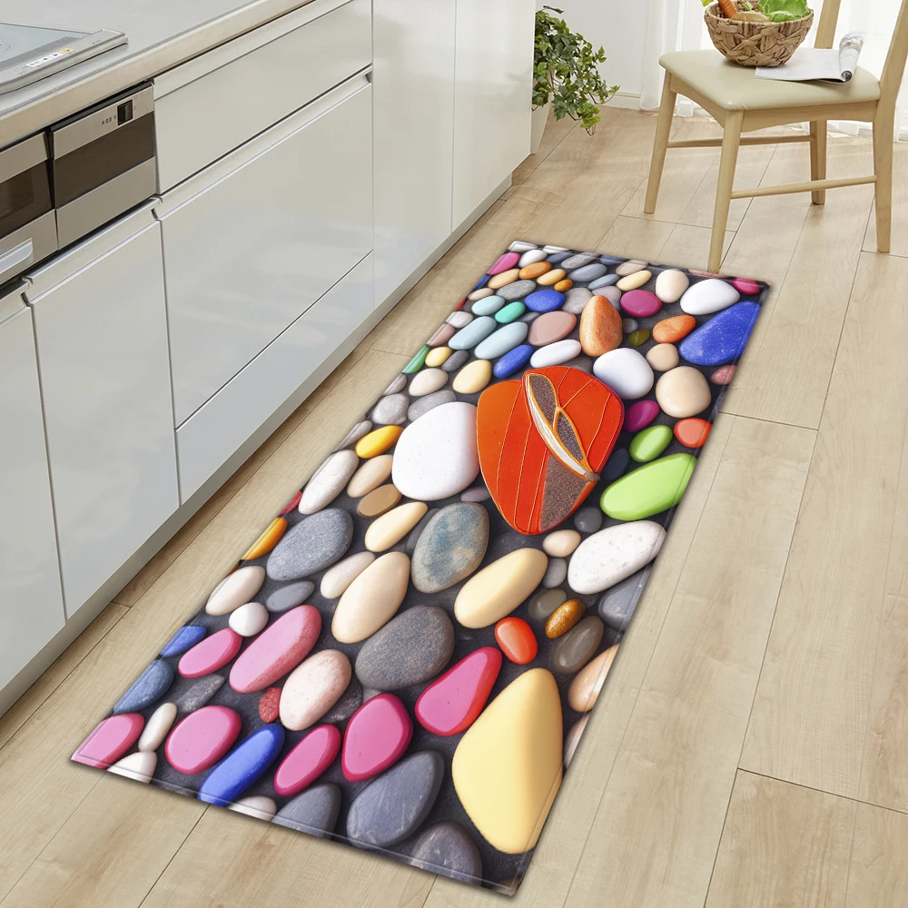 Kitchen Bathroom Foot Mat Home Living Room Bedroom Balcony Floor Decor Carpet House Hallway Entrance Door Absorbent Non-Slip Rug