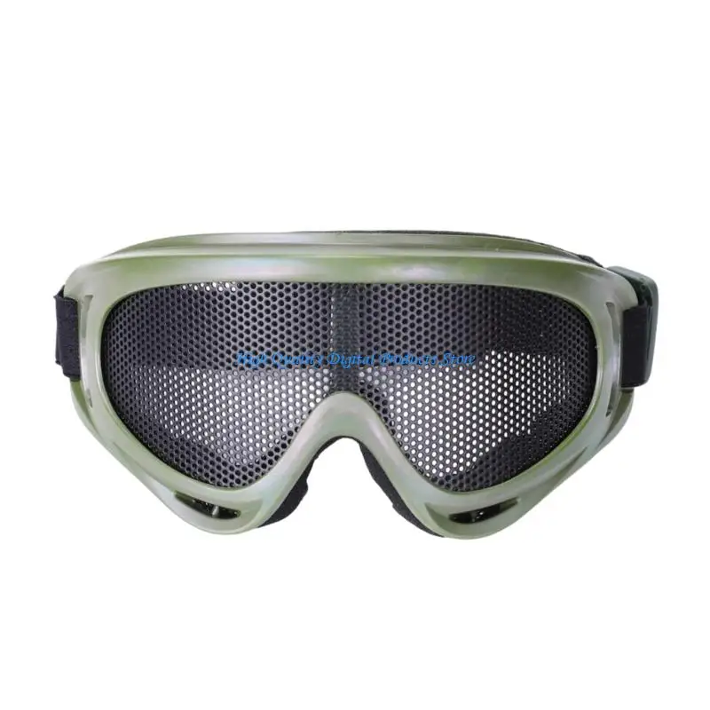 

U2JE Impact Resistant High Strength Plastic Metal Protective Goggles For Mountaineering Game Outdoor Activity and CS Battles