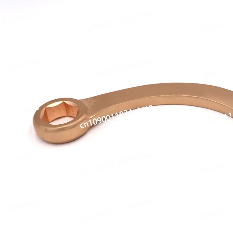 Explosion-proof Bending Handle Single Head Hexagonal Wrench Beryllium Bronze Non-magnetic and Non-spark