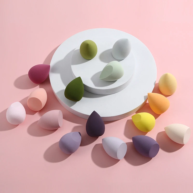 3-delig / willekeurige kleur cosmetische spons nat droog uitstrijkje make-up spons bladerdeeg beauty tool superzacht professioneel make-up tool
