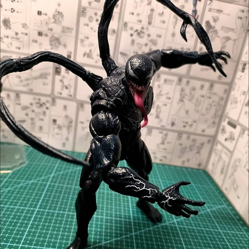 hot-20cm-shf-venom-carnage-action-movable-model-doll-figure-toy-legends-red-venom-change-face-statue-joint-kids-collectible-gift
