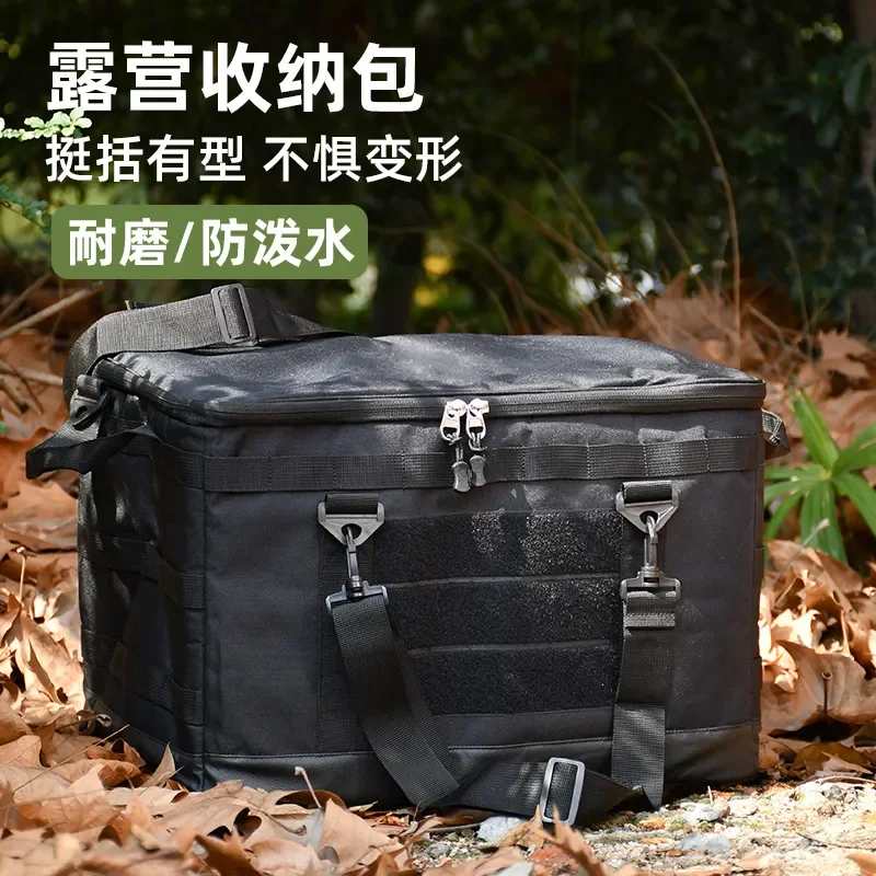 Car Organizer Large Capacity Foldable Storage Box Waterproof Multi Compartment Portable Gear Bag For SUV Sedan Vehicle