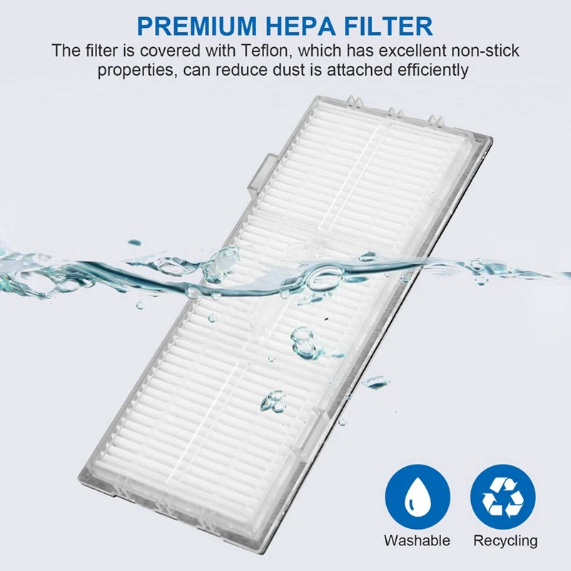 Bộ 1 Chổi Quét Chính Bàn Chải Cạnh Bên Bộ Lọc HEPA Phần Tương Thích Cho Roborock S7 S7 + T7S Máy Hút Bụi Phụ Kiện