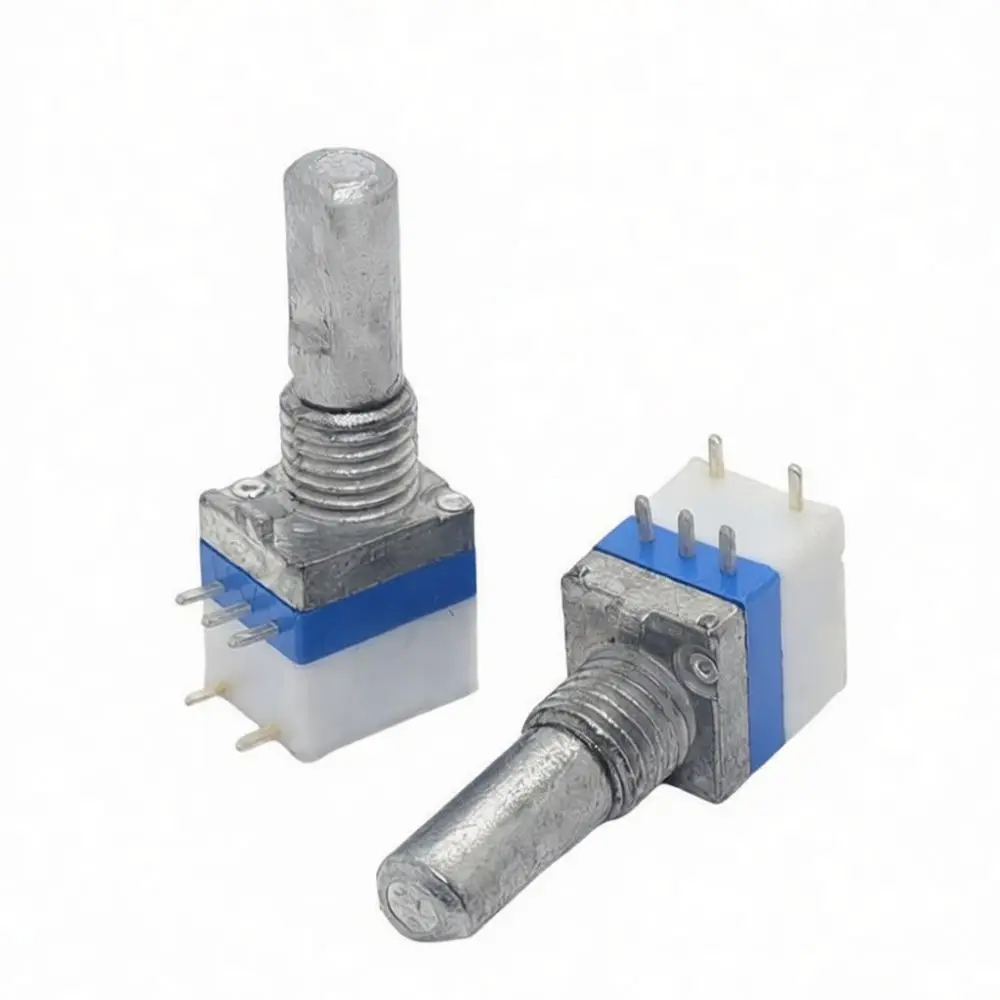 Copper Shaft Potentiometer A103 5 Pin With Switch Radio Accessory For Walkie Talkie Volume Control Repair Maintenance