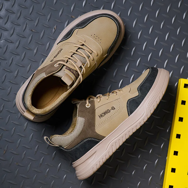 Lightweight Steel Toe Slip Resistant Comfort Sneakers Anti-drop Protection Safety Shoes Anti Shock Security Protective Shoes