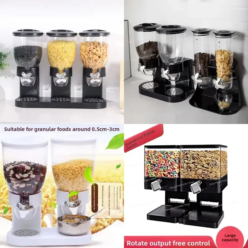 Hotel Self-service Cereal Machine, Oat Grain Dispenser, Grain Candy Storage Tank, Kitchen Storage Box, Commercial