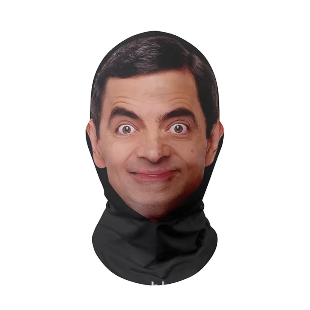 Pranks Printed Halloween Funny Headgear Elastic Mesh Full Face Mask Cosplay Costume Headwear Hip Hop Fashion Balaclava Hood Hat image 3