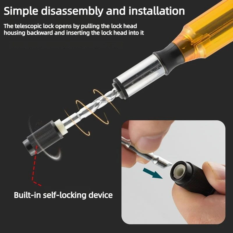 Semi Automatic Hand Press Screwdriver Labor-saving Screws Forward and Reverse Rotation Three Speed Phillips Slotted Screwdrivers